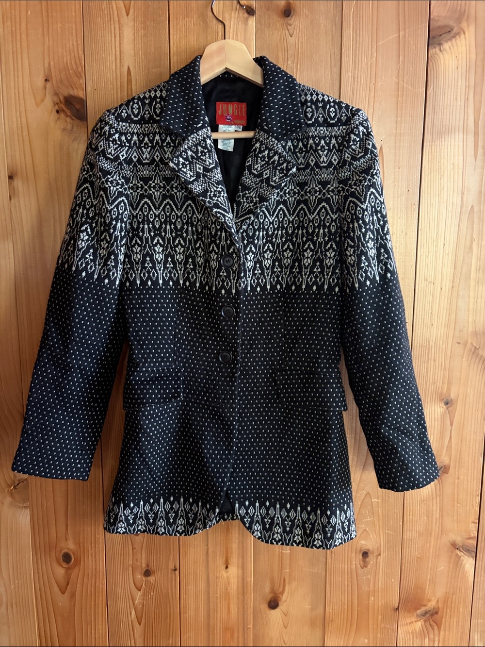 VINTAGE Jungle KENZO PARIS Wool Blazer Jacket